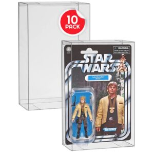 10 Clear Plastic Protector Figuras Bister Hasbro