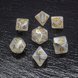 Set Dados Rawblade Marble Transparent